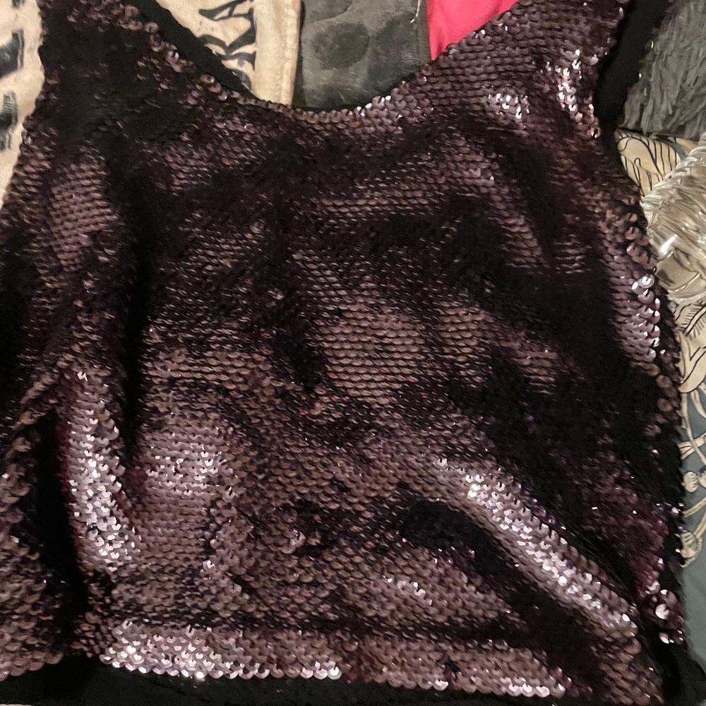 Sequin top and jacket